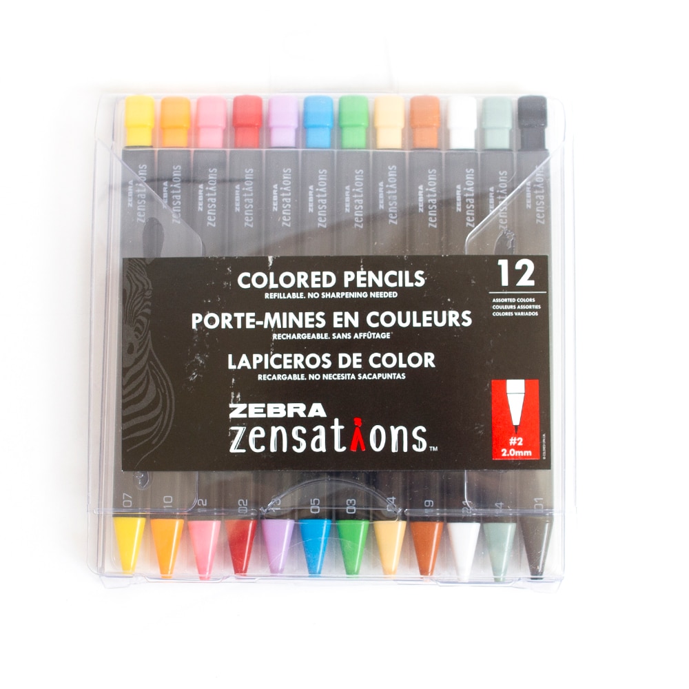 Colored Pencils, Art & School, Zensations, Colored, Mechanical Pencil, 12 set, 332532